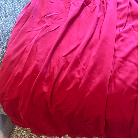 Formal Red dress with a sequin top - Picture 6 of 11